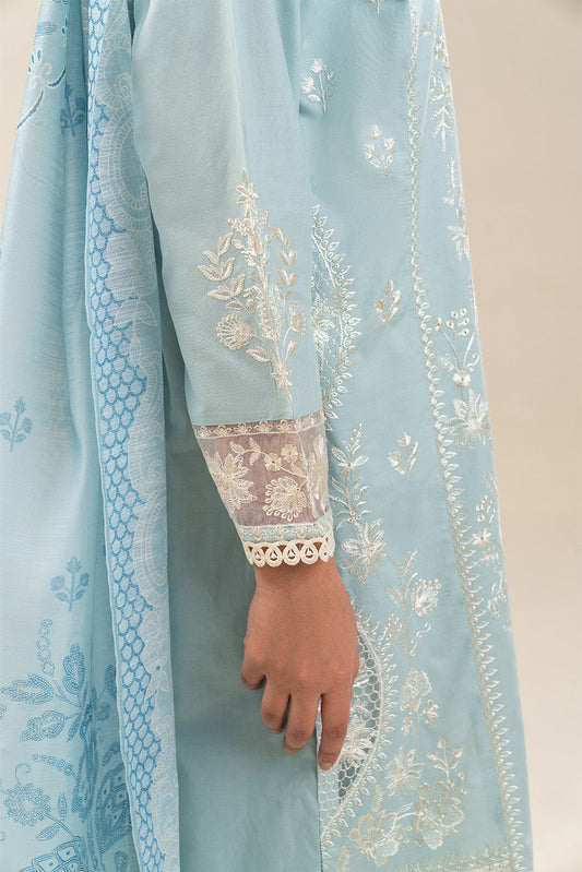 3 PIECE EMBROIDERED LAWN SUIT (PRET)