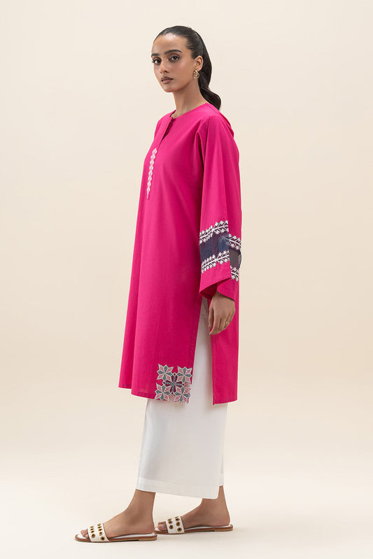 EMBROIDERED NEPS CAMBRIC SHIRT (PRET)