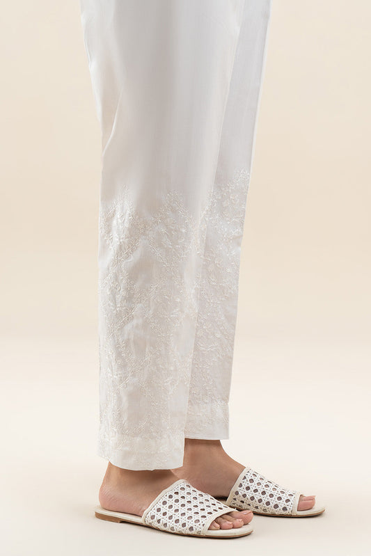 EMBROIDERED STRAIGHT PANTS