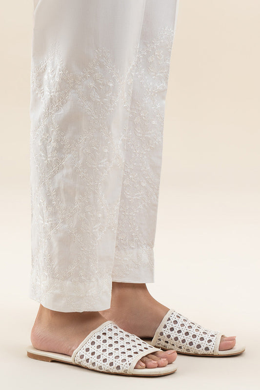 EMBROIDERED STRAIGHT PANTS