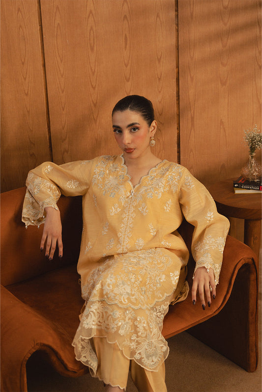 3 PIECE EMBROIDERED MONARK SUIT (LUXURY PRET)