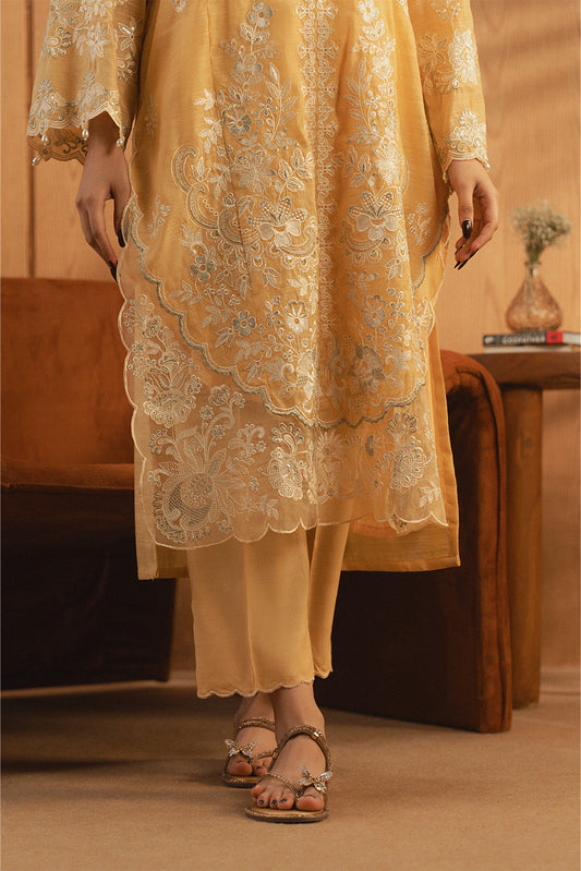 3 PIECE EMBROIDERED MONARK SUIT (LUXURY PRET)