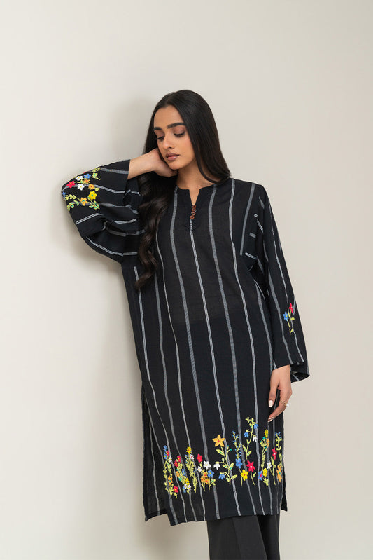 EMBROIDERED YARN DYED SHIRT (PRET)