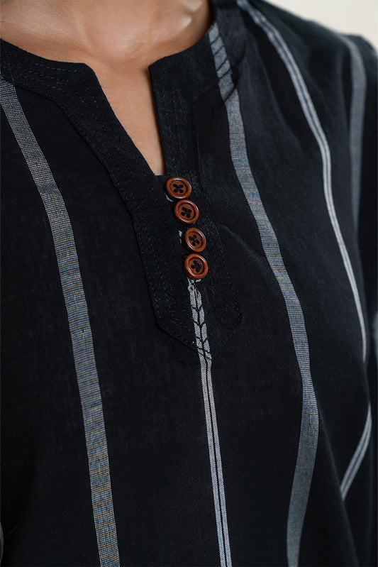 EMBROIDERED YARN DYED SHIRT (PRET)