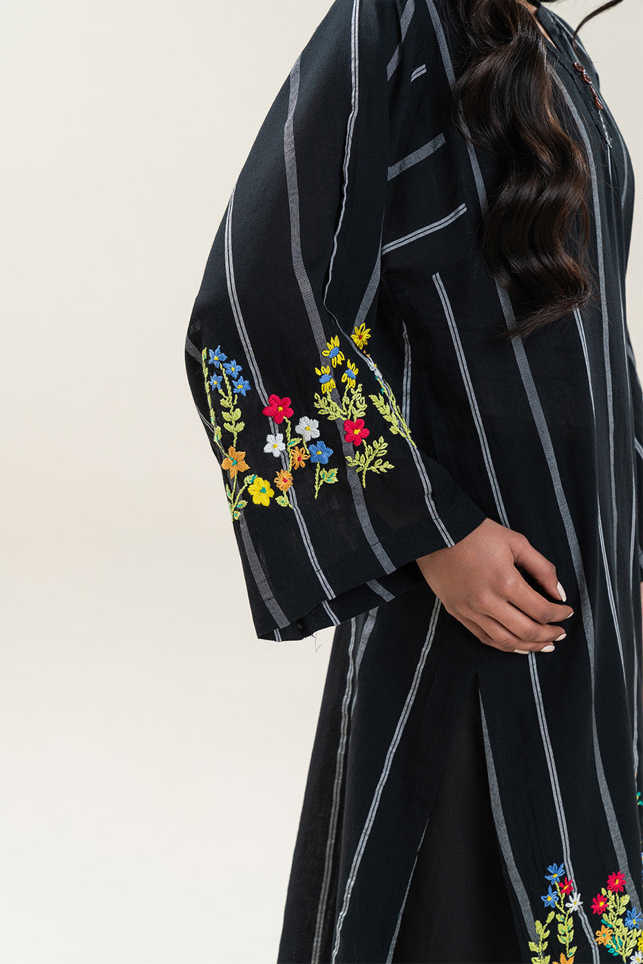 EMBROIDERED YARN DYED SHIRT (PRET)