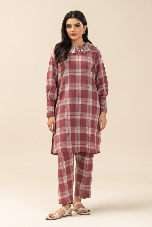 2 PIECE BASIC YARN DYED SUIT (PRET)