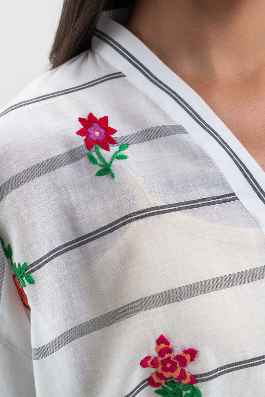 EMBROIDERED LAWN SHIRT (PRET)
