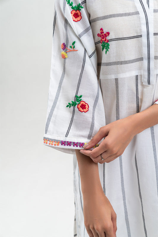 EMBROIDERED LAWN SHIRT (PRET)