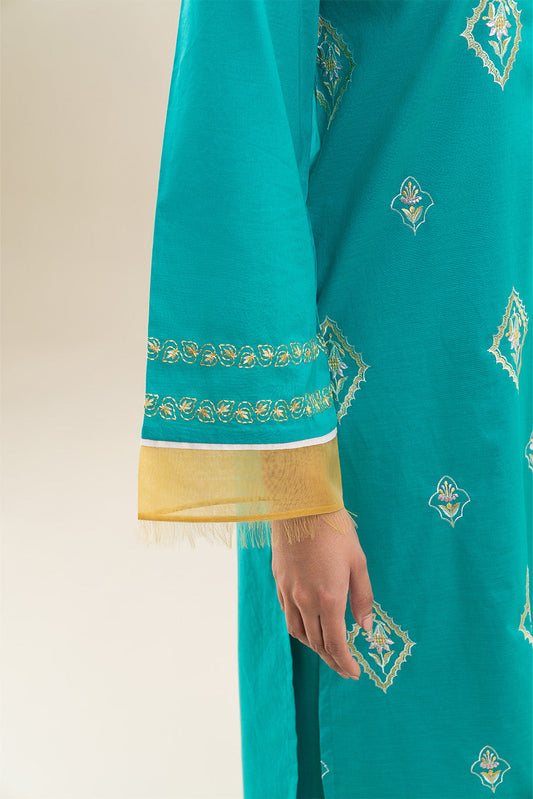 2 PIECE EMBROIDERED LAWN SUIT (PRET)