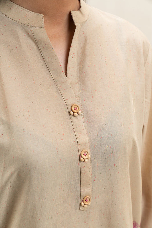 2 PIECE EMBROIDERED MULTI NEPS SUIT (PRET)