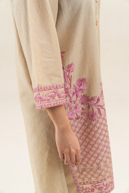 2 PIECE EMBROIDERED MULTI NEPS SUIT (PRET)