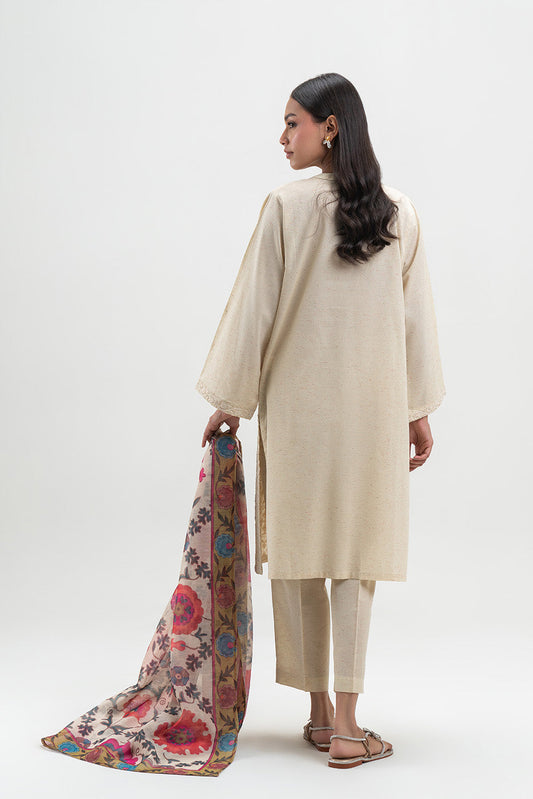 3 PIECE EMBROIDERED MULTI NEPS SUIT (PRET)