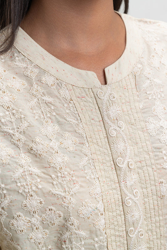 3 PIECE EMBROIDERED MULTI NEPS SUIT (PRET)