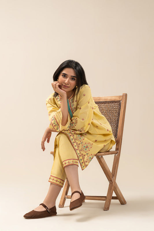 EMBROIDERED CHAMBRAY SHIRT (PRET)