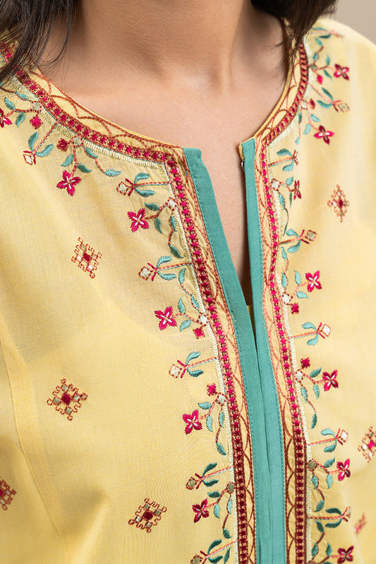 EMBROIDERED CHAMBRAY SHIRT (PRET)