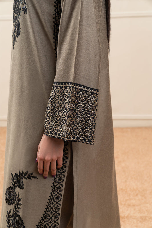 EMBROIDERED TWO TONE  SHIRT (PRET)