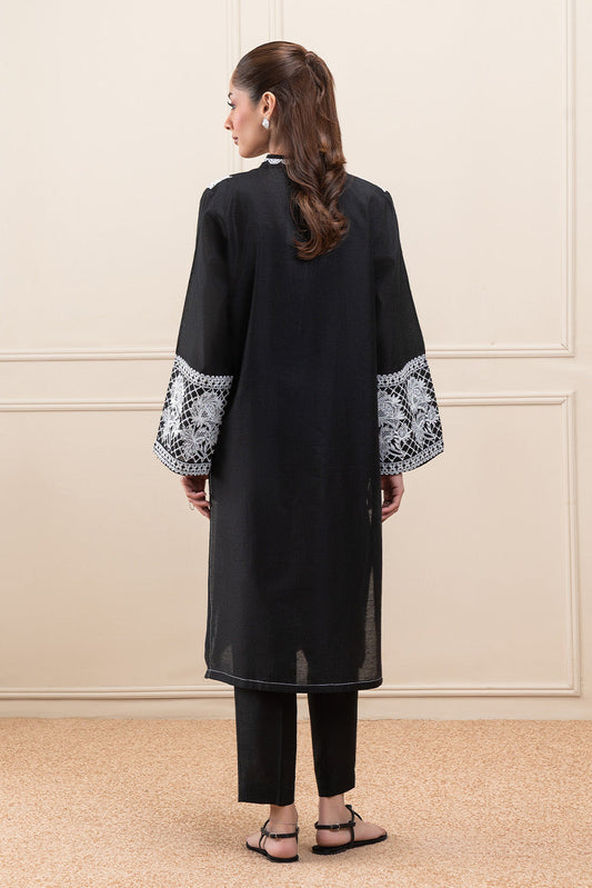 2 PIECE EMBROIDERED TWO TONE SUIT (PRET)
