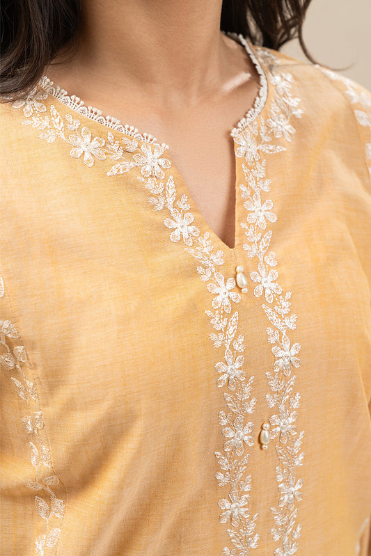 EMBROIDERED CHAMBRAY SHIRT (PRET)