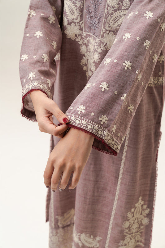 EMBROIDERED CHAMBRAY SHIRT (PRET)