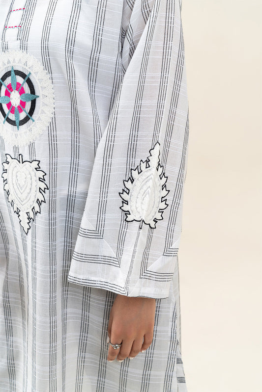 EMBROIDERED YARN DYED SHIRT (PRET)