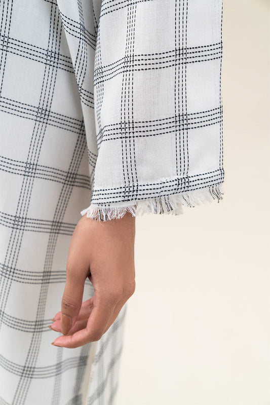 EMBROIDERED YARN DYED JACQUARD SHIRT (PRET)