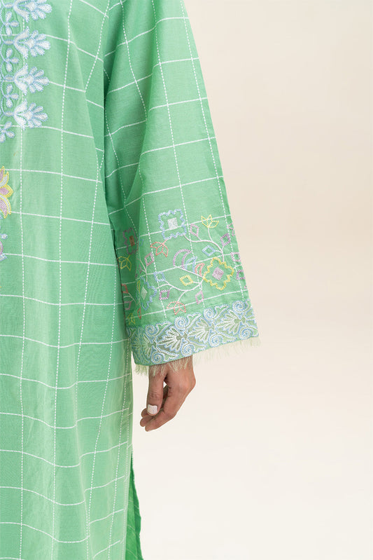 2 PIECE EMBROIDERED YARN DYED SUIT (PRET)