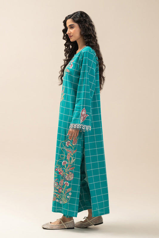 2 PIECE EMBROIDERED YARN DYED SUIT (PRET)