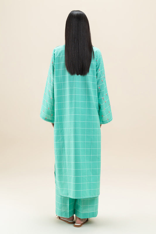 2 PIECE EMBROIDERED YARN DYED SUIT (PRET)