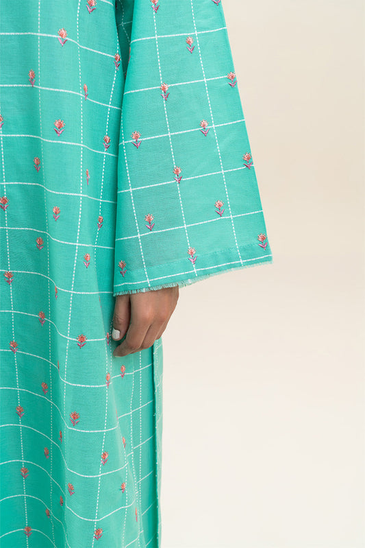 2 PIECE EMBROIDERED YARN DYED SUIT (PRET)