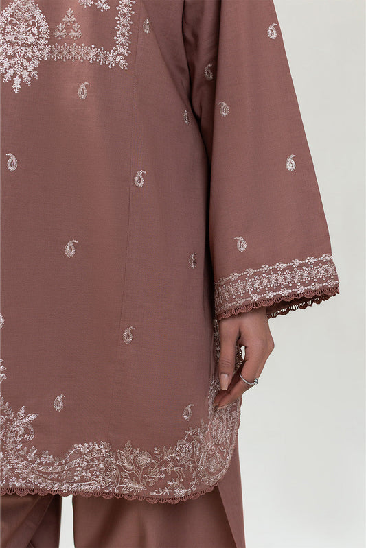 2 PIECE EMBROIDERED LAWN SUIT (PRET)