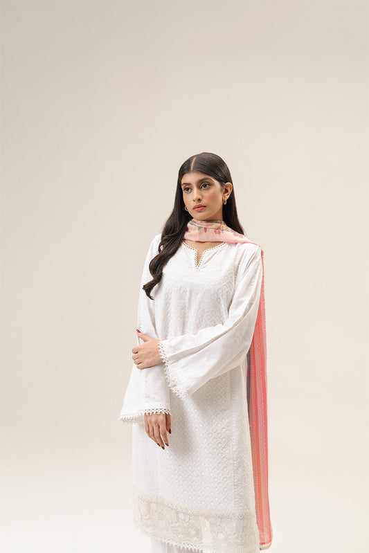 3 PIECE EMBROIDERED LAWN SUIT (PRET)
