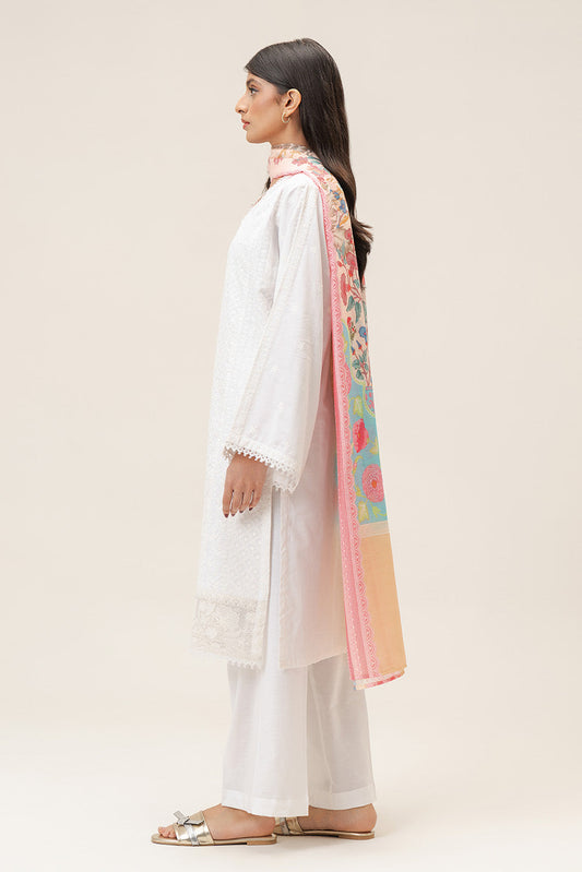 3 PIECE EMBROIDERED LAWN SUIT (PRET)