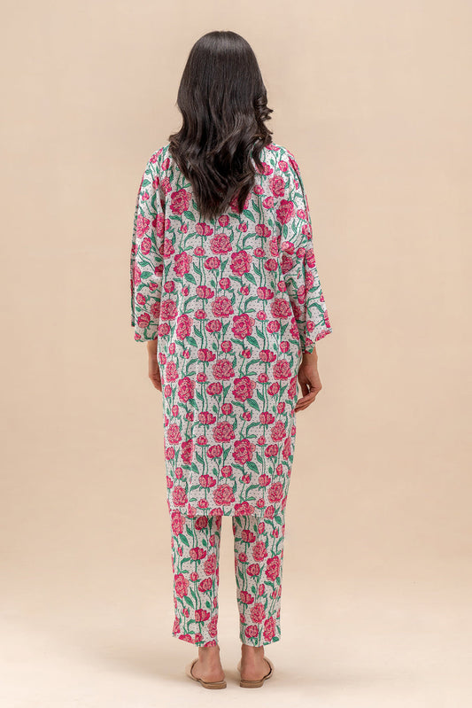 2 PIECE PRINTED VISCOSE SUIT (PRET)