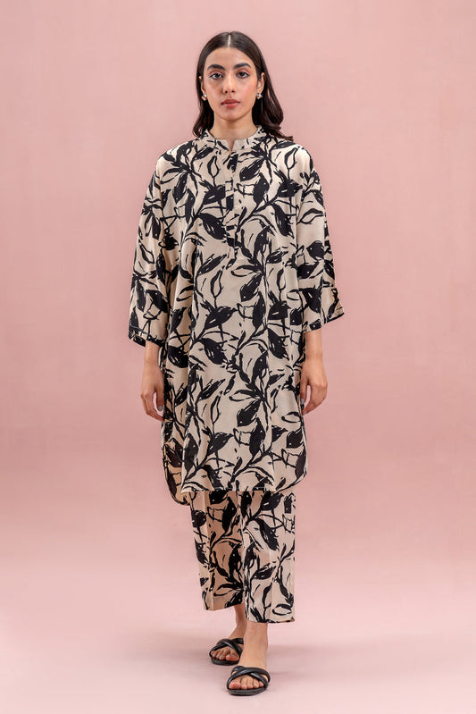 2 PIECE PRINTED VISCOSE SUIT (PRET)