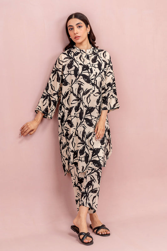 2 PIECE PRINTED VISCOSE SUIT (PRET)