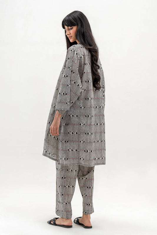 2 PIECE PRINTED LAWN SUIT (PRET)