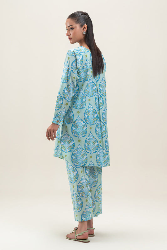 2 PIECE PRINTED LAWN SUIT (PRET)