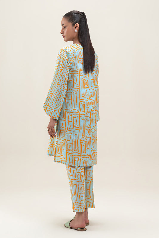 2 PIECE PRINTED LAWN SUIT (PRET)