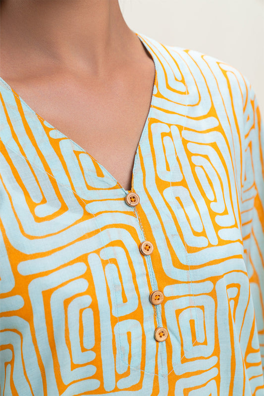 2 PIECE PRINTED LAWN SUIT (PRET)