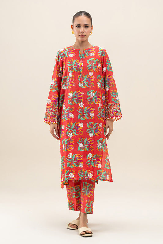 2 PIECE EMBROIDERED LAWN SUIT (PRET)