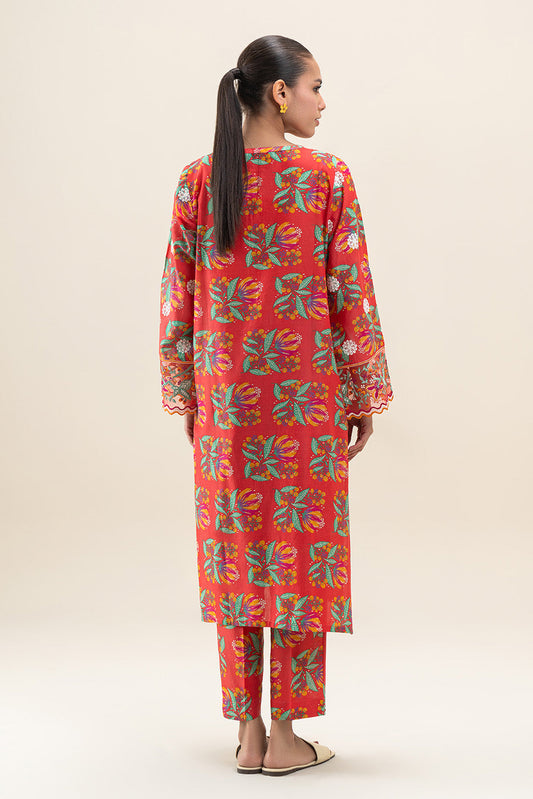 2 PIECE EMBROIDERED LAWN SUIT (PRET)