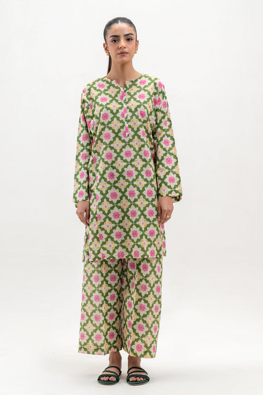 2 PIECE PRINTED LAWN SUIT (PRET)