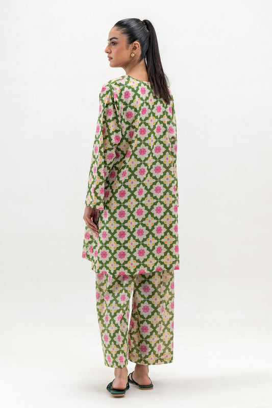 2 PIECE PRINTED LAWN SUIT (PRET)