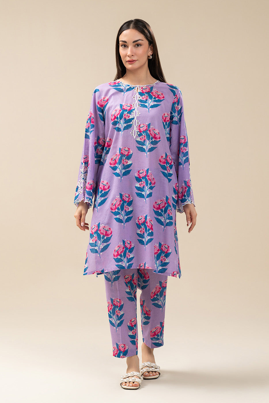 2 PIECE PRINTED LAWN SUIT (PRET)