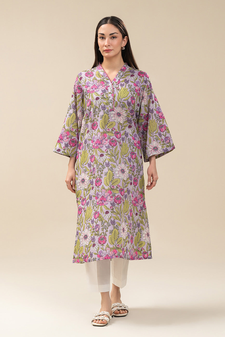 PRINTED LAWN SHIRT (PRET)