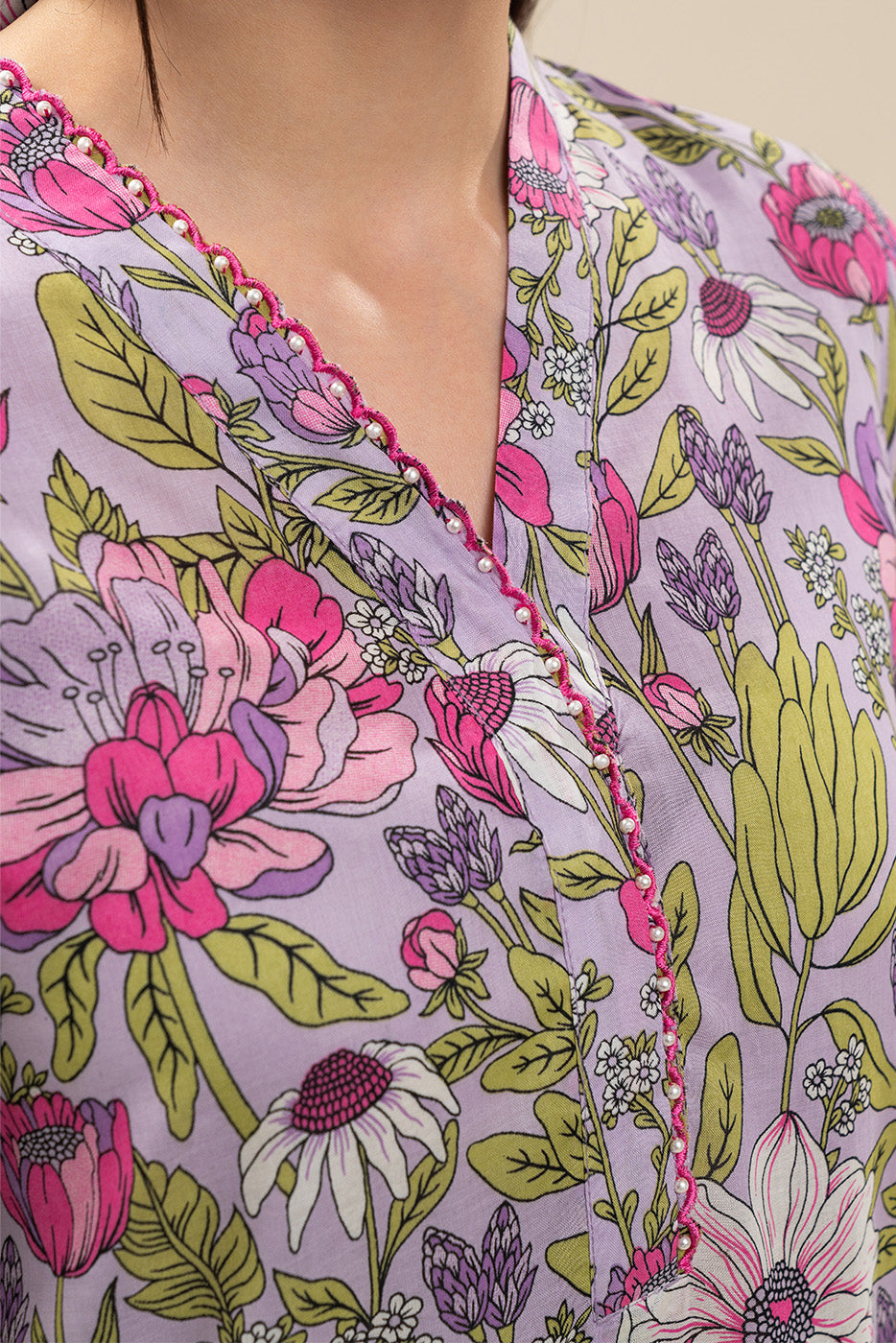 PRINTED LAWN SHIRT (PRET)