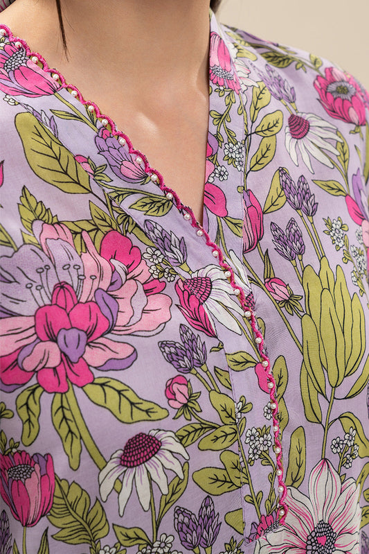 EMBROIDERED LAWN SHIRT (PRET)