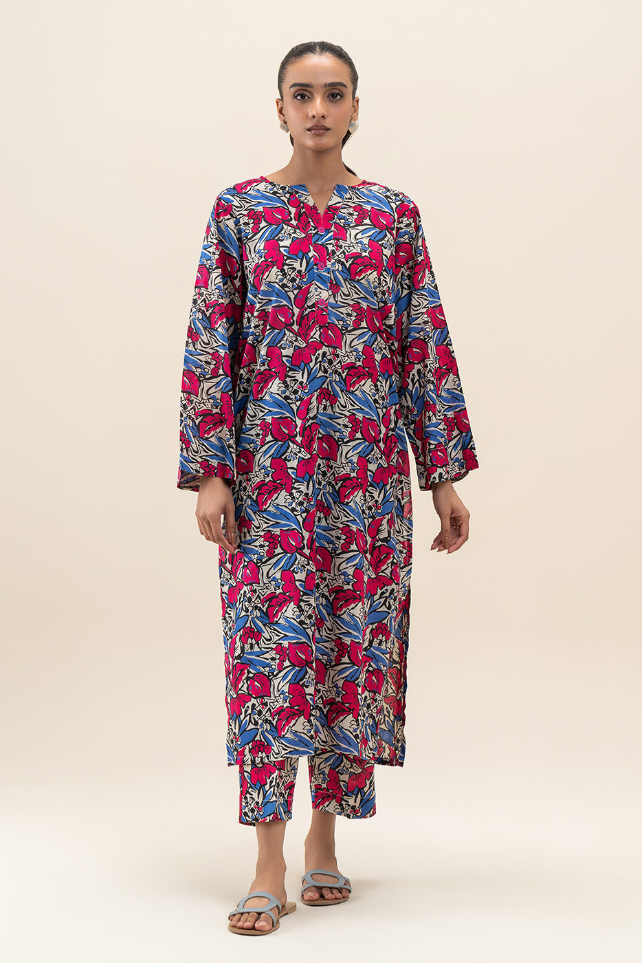 2 PIECE PRINTED LAWN SUIT (PRET)