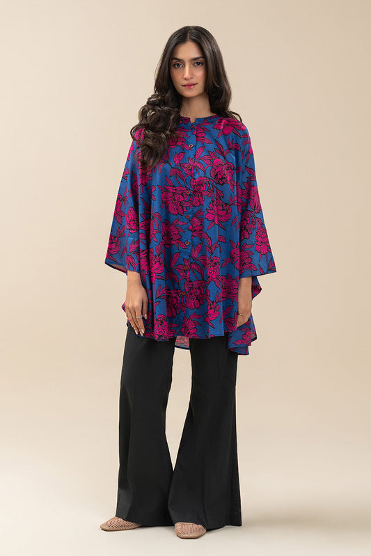 PRINTED COTTON VISCOSE SHIRT (PRET)