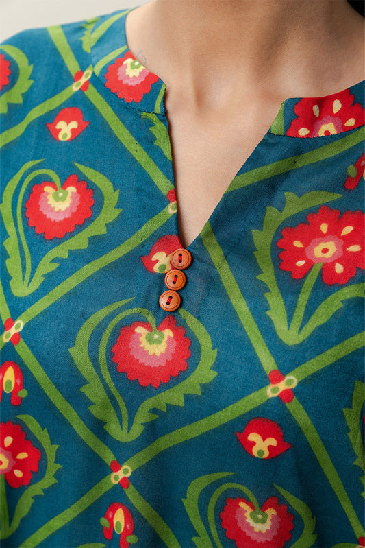 2 PIECE PRINTED LAWN SUIT (PRET)